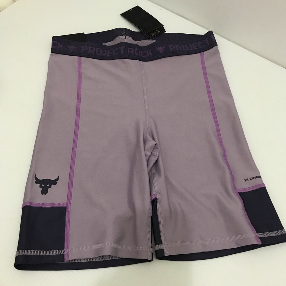 NWT UNDER ARMOUR Project Rock Bike Shorts Size M - Picture 2 of 6